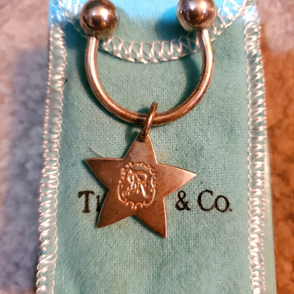 Tiffany & Co. Silver star keyring